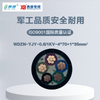 秦源牌WDZN-YJY-0.6/1KV-4*70+1*35mm²铜芯低烟无卤阻燃耐火电力电缆 元/米 定制商品 联系客服