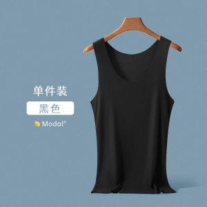 冰丝背心男士外穿潮流夏季薄款莫代尔运动紧身打底汗衫