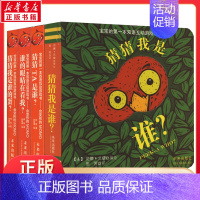 [全4册]猜猜我是谁 [正版]猜猜我是谁? 全辑4册奇妙洞洞拉拉书婴儿书籍绘本0-1-2-3岁撕不烂儿童启蒙早教智力翻翻