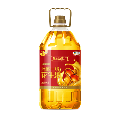 苏宁宜品推荐一级压榨花生油5升桶装天然浓香福临门生产