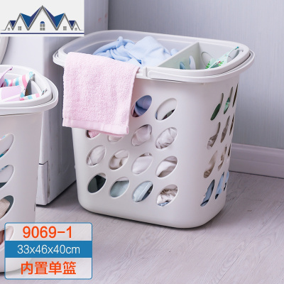 脏衣篮家用北欧脏衣篓子放脏衣服收纳桶分类洗衣篮子收纳筐 三维工匠收纳篮
