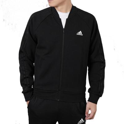 Adidas阿迪达斯男装春季新款运动服时尚立领舒适透气防风夹克开衫外套DW4655D