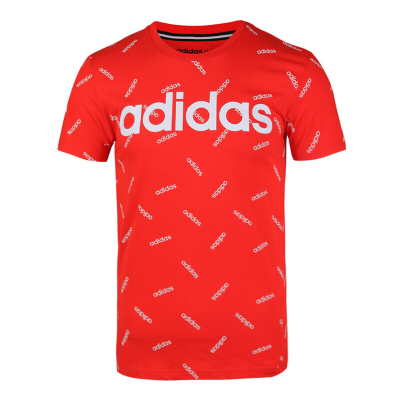 阿迪达斯NEO男装短袖上衣2019夏新款运动服跑步训练纯棉休闲时尚舒适透气青年T恤DW7865Z