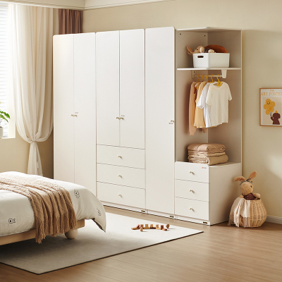 全友家居现代简约卧室衣柜儿童收纳柜小户型落地衣橱边柜组合