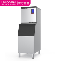 lecon/乐创 制冰机大型商用奶茶店设备 全自动小型冰块制作机方冰 250KG M2-SF138-156冰格 风冷