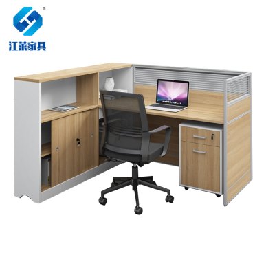 江莱卡位办公桌单人位含柜办公桌1500*1400*1100mm/JL-Z06/张