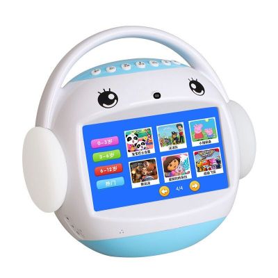 名校堂早教机r7儿童触屏wifi 视频故事机学习机7英寸卡拉ok 蓝色