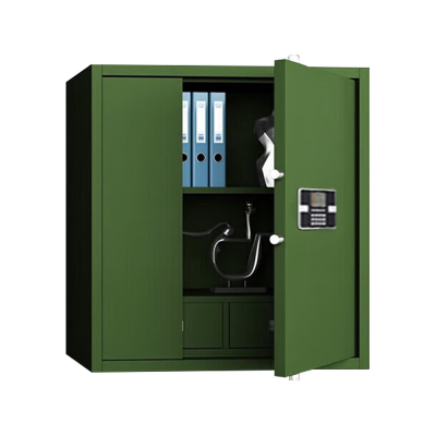 格具(GEJU) 钢制保密柜单节下斗军绿色保密柜电子密码资料档案柜
