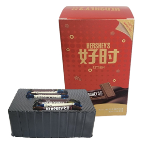 好时牛奶巧克力排块6-12颗红色纸盒装婚庆结婚喜糖满月诞生礼盒装