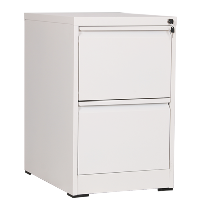 臻远 ZYJJ-800142文件挂劳柜卡箱办公资料柜矮柜A4FC挂快捞柜立式抽屉柜 纯白二抽鹅颈拉手