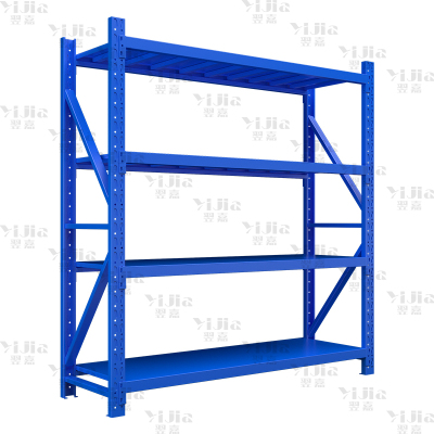 翌嘉 仓储货架库房置物架重型货架蓝色主架2000*600*2000mm/500kg