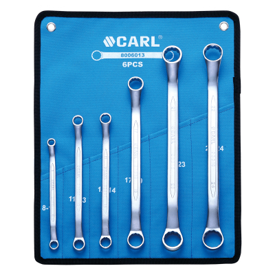 卡尔 专业级雾面双梅花扳手组套