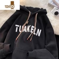 YANXU即墨300g卫衣男美式复古慵懒chic连帽情侣外套oversize