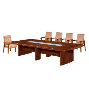 大央会议桌H-8135 3500W*1500D*760H办公家具会议桌长方形大型长桌简约现代会议室洽谈桌