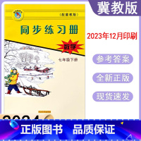 数学冀教版 七年级下 [正版]2024冀教版数学同步练习册初中初一7年级七年级下册河北教育出版社基础达标训练