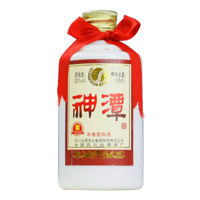 潭酒神潭小酒52度125ml*1瓶 浓香型白酒 2013年