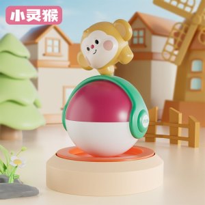 婴儿不倒翁玩具动物踩球翻滚滑行球0-1岁宝宝练抬头训练学爬3750