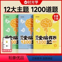 全脑开发1200题[全三册] [正版]幼儿全脑开发1200题学前教育益智奥数启蒙早教认知书绘本幼儿园234岁智力数学识字