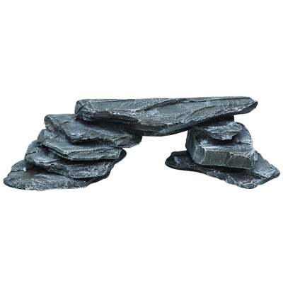 爬虫箱造景巴西龟躲避龟缸爬虫乌龟晒台爬梯陆龟蛙躲避洞穴晒台