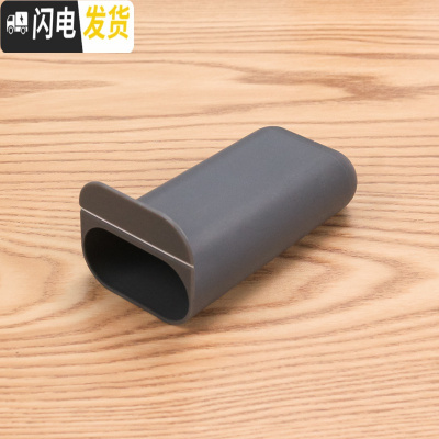 三维工匠长诗 简约多功能笔筒学生桌面显示器粘贴收纳盒时尚创意办公文具 深灰色-长款