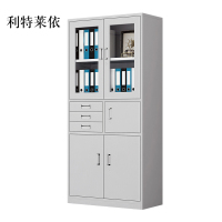 利特莱依钢制文件柜资料柜档案柜财务凭证柜带锁储物柜铁皮柜书柜偏三内保文件柜