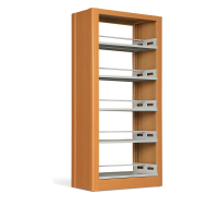 慧采云 钢制书架学校图书馆书店书籍室阅览室双面书架资料架双面一列一组