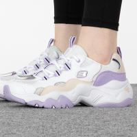 Skechers斯凯奇熊猫鞋女鞋新款复古厚底老爹鞋运动鞋缓震休闲鞋896008-WLV ZP