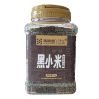 蒲臻善黑小米颗粒饱满原色原香松软温润香糯绵滑罐装1kg
