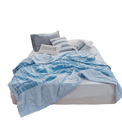 2020年新款乐笑家纺40s13372亲肤透气全棉印花200*230空调被夏凉被