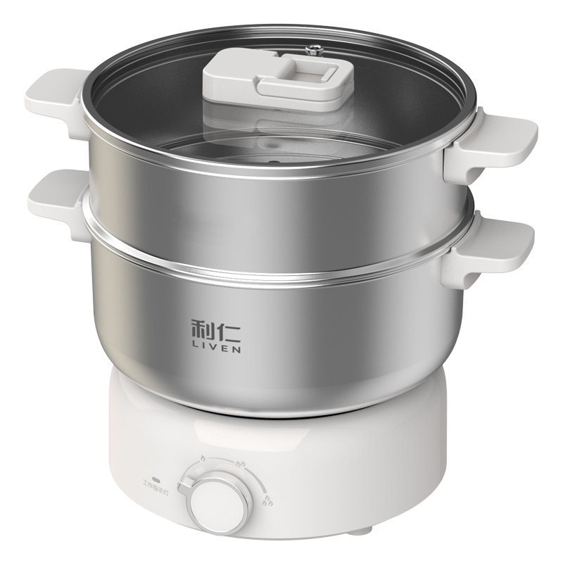 利仁智能电火锅 DHG-J1851 3.大容量 2档调节机械控温