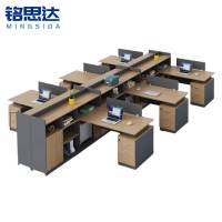 铭思达屏风工位六人含柜套