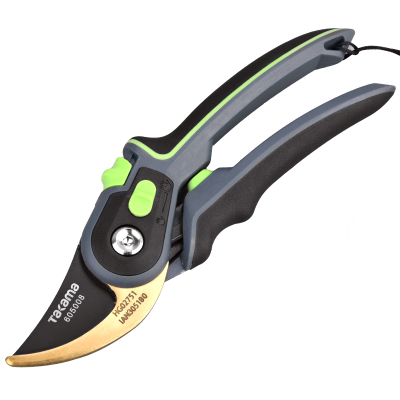 takama(高松)605008 果枝剪花枝剪塑柄可调节开口23mm修枝剪省力剪枝修花剪刀 园艺剪刀SK5钢材