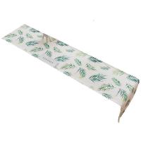 家柏饰(CORATED)北欧INS叶棉麻布艺茶几电视柜长条客厅餐厅餐桌布盖巾桌旗 飘叶桌旗 35*160cm