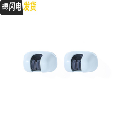 三维工匠无痕挂钩拖把夹卡座厨房挂架免打孔拖把架卫生间粘胶墙壁挂扫把夹 浅蓝两个装