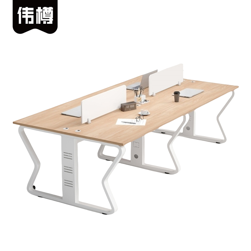 伟樽员工办公桌四人位240*120*75cm张