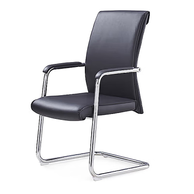 东杉东杉 椅子黑色办公皮椅会议椅职员椅