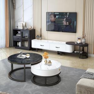 北欧茶几桌客厅家用网红花几小户型创意轻奢玻璃圆形茶几简约现代