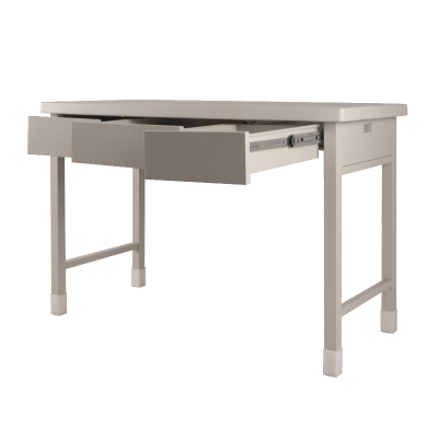 豫亿腾 加厚制式营具三斗学习桌营房桌营具灰白桌办公桌 学习桌