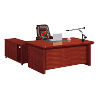 中豫鑫泽 ZYXZ4052226 油漆家具老板桌大班台办公桌主管经理桌含副柜 1.6米