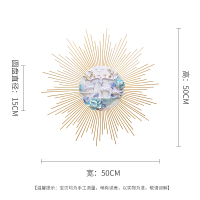 家用孔雀壁饰客厅立体金属挂饰沙发背景墙面壁挂装饰轻奢创意挂件 三维工匠 挚爱永恒[70*70CM]大