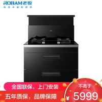 老板(Robam)[集成灶]老板变频19立方吸力高性能集成灶 家用4.8kW一体灶 二星级120L集成消毒柜9DX11A
