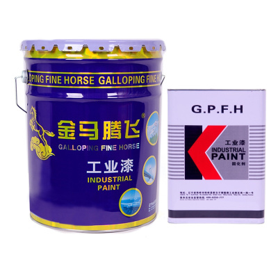 金马腾飞 聚氨酯面漆+固化剂 桔红22kg/组