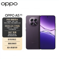 OPPO A5 锆石黑 12GB+256GB 第一代骁龙6 5G芯 6500mAh大电池 45W快充 5G手机