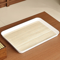 高颜值木纹托盘长方形大号家用茶盘放水杯茶杯收纳盘客厅盘子 托盘 41.5*29*3cm 个
