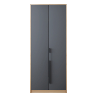 慧采云 木质更衣柜简约北欧二门衣柜员工储物柜卧室衣帽柜出租公寓板式组装简易衣柜