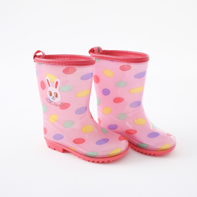 SUNTEK现货-雨具）小熊小兔印花雨衣儿童雨伞水晶雨靴雨鞋幼儿园学生儿童雨鞋