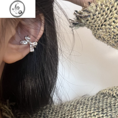 JiMi[楼哈哈]轻奢高级感蝴蝶结耳骨夹无耳洞女气质耳夹高级感小众耳饰