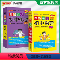 物理+化学2本 初中通用 [正版]套装2024图解速记初中物理化学公式定律知识点速查速记背记手册基础知识大全八九年级初二