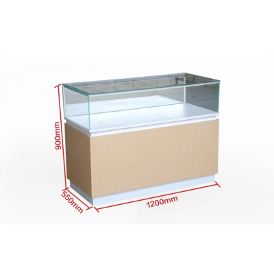 中意贝田 展示柜 BTG024 1200*550*900 淡黄色