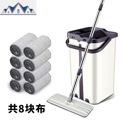 网红拖把刮刮乐免手洗平板拖把干湿两用拖地懒人拖把大拖布 三维工匠